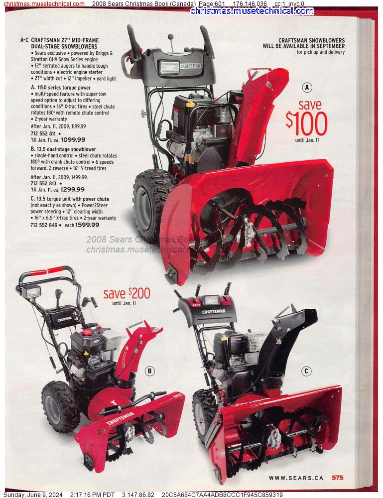 2008 Sears Christmas Book (Canada), Page 601