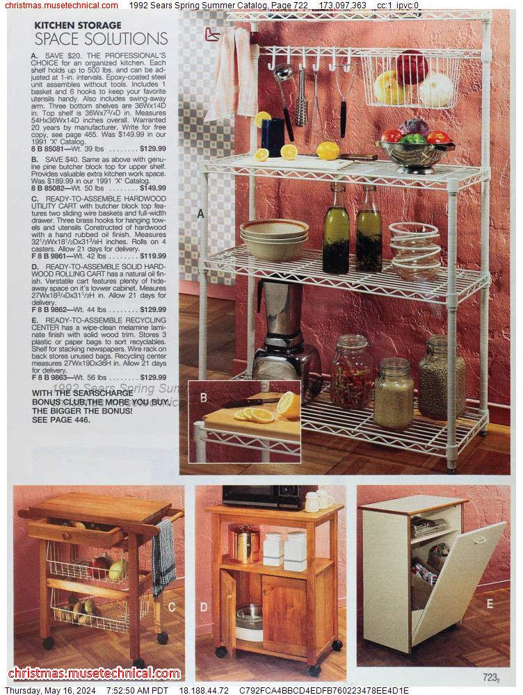 1992 Sears Spring Summer Catalog, Page 722