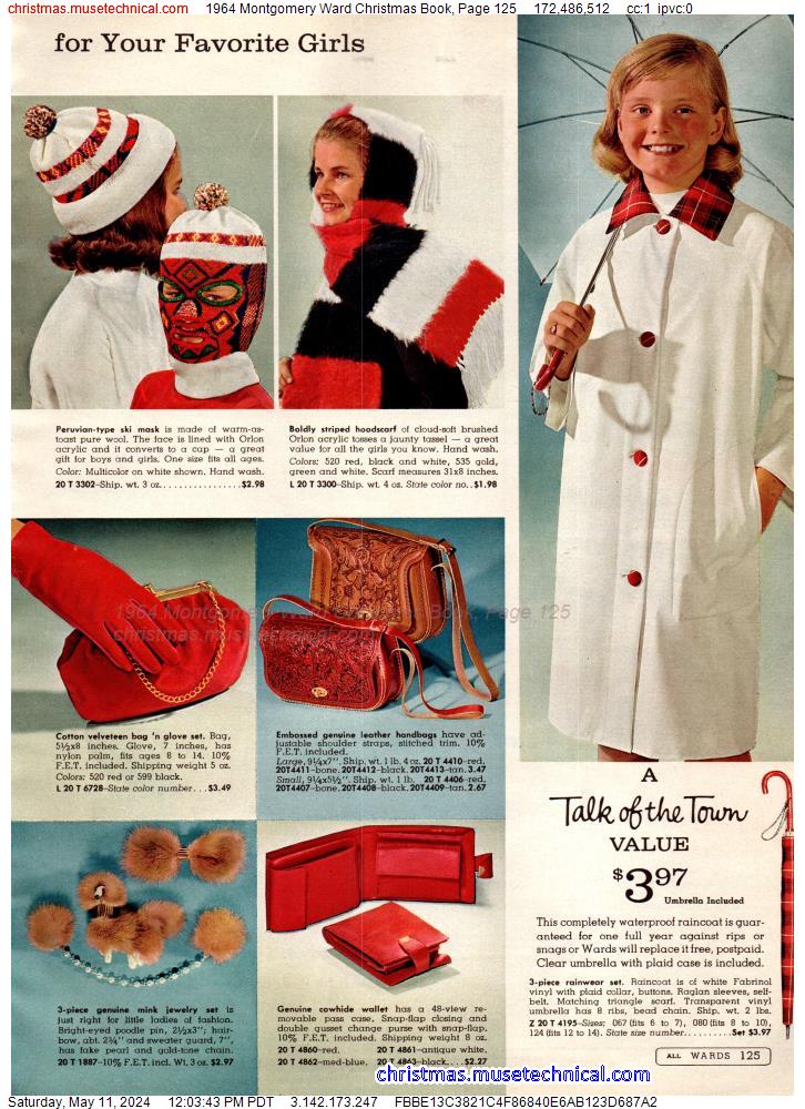 1964 Montgomery Ward Christmas Book, Page 125