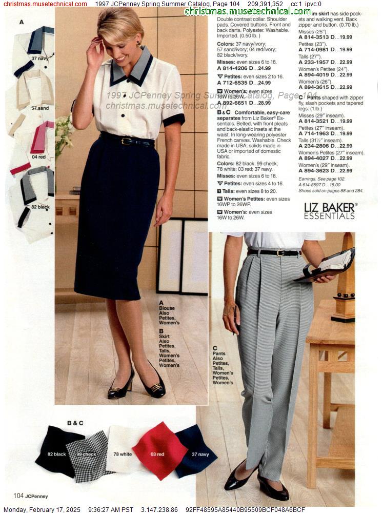 1997 JCPenney Spring Summer Catalog, Page 104