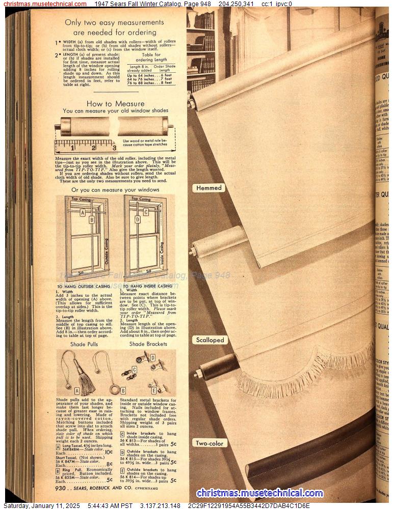 1947 Sears Fall Winter Catalog, Page 948