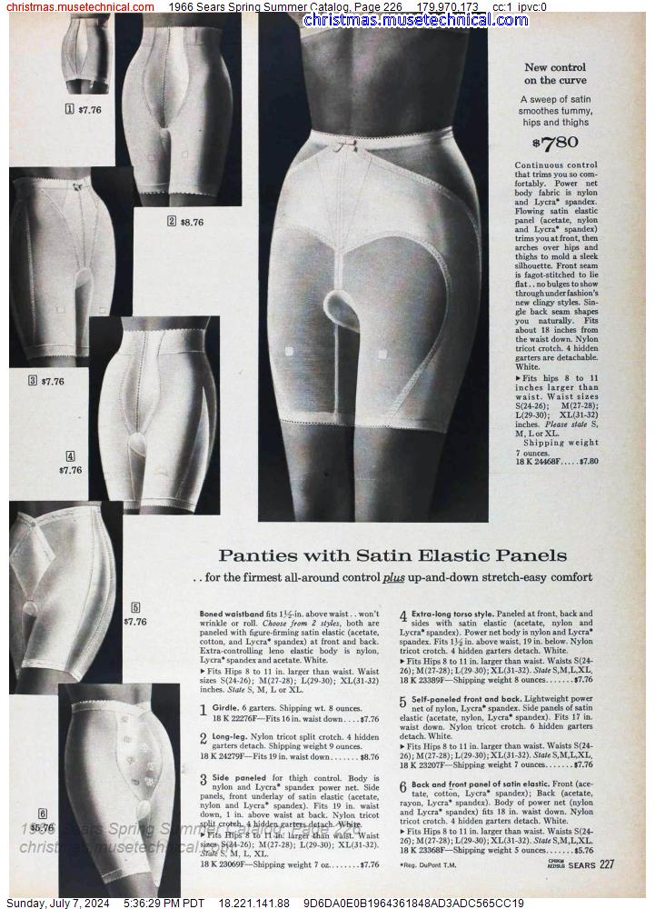 1966 Sears Spring Summer Catalog, Page 226