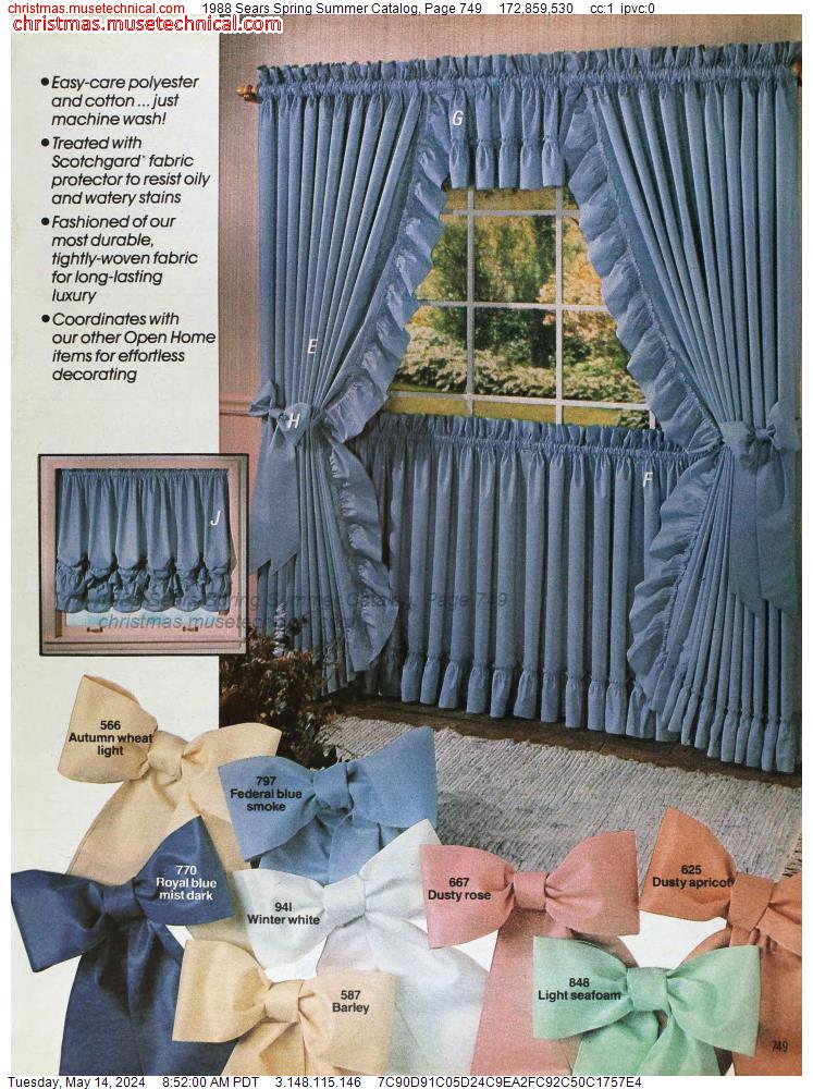 1988 Sears Spring Summer Catalog, Page 749