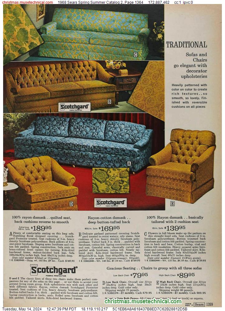 1968 Sears Spring Summer Catalog 2, Page 1364