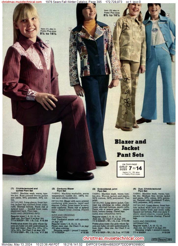 1976 Sears Fall Winter Catalog, Page 385
