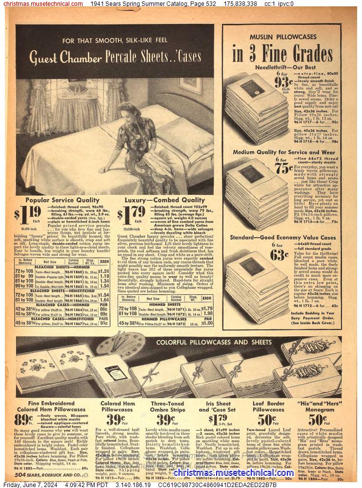 1941 Sears Spring Summer Catalog, Page 532
