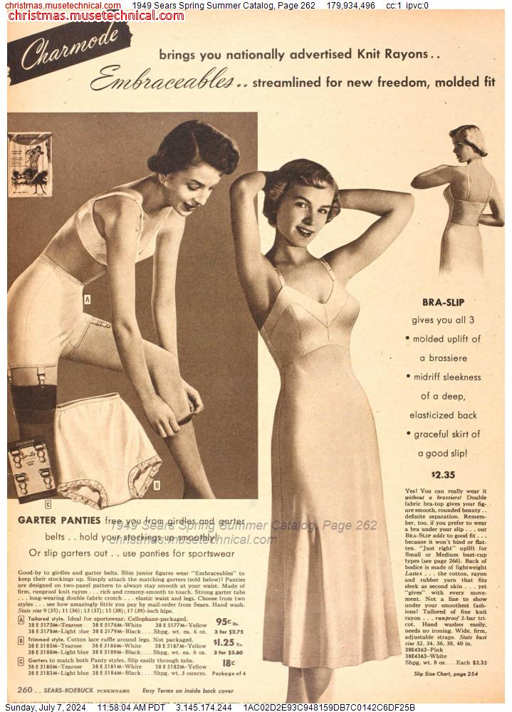 1949 Sears Spring Summer Catalog, Page 262