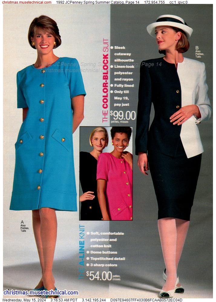 1992 JCPenney Spring Summer Catalog, Page 14
