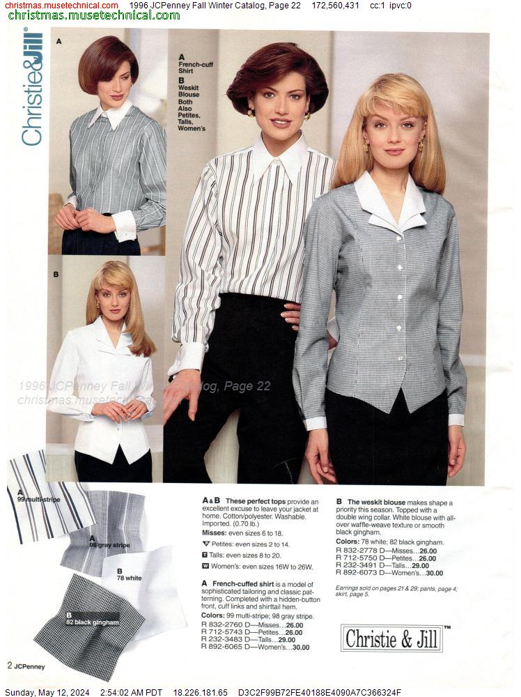 1996 JCPenney Fall Winter Catalog, Page 22 - Catalogs & Wishbooks