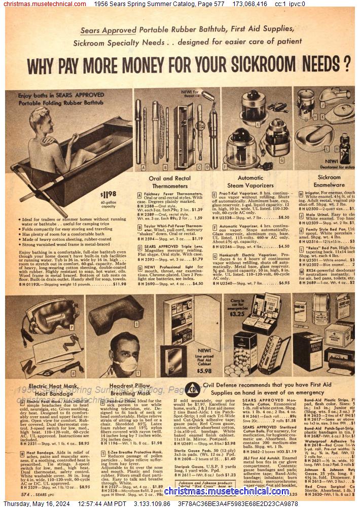 1956 Sears Spring Summer Catalog, Page 577