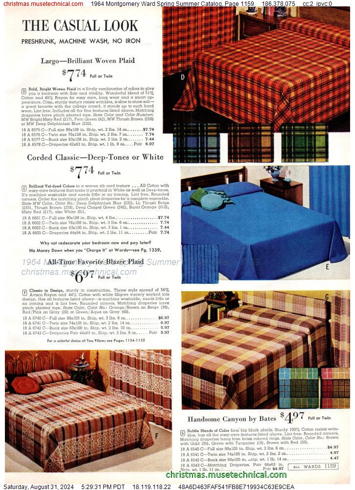 1964 Montgomery Ward Spring Summer Catalog, Page 1159