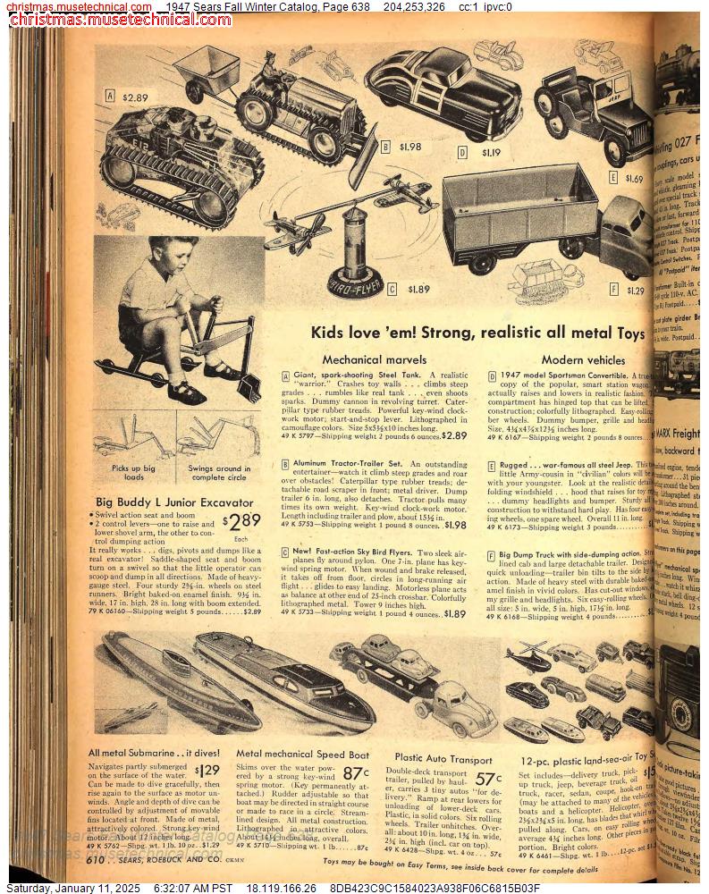 1947 Sears Fall Winter Catalog, Page 638