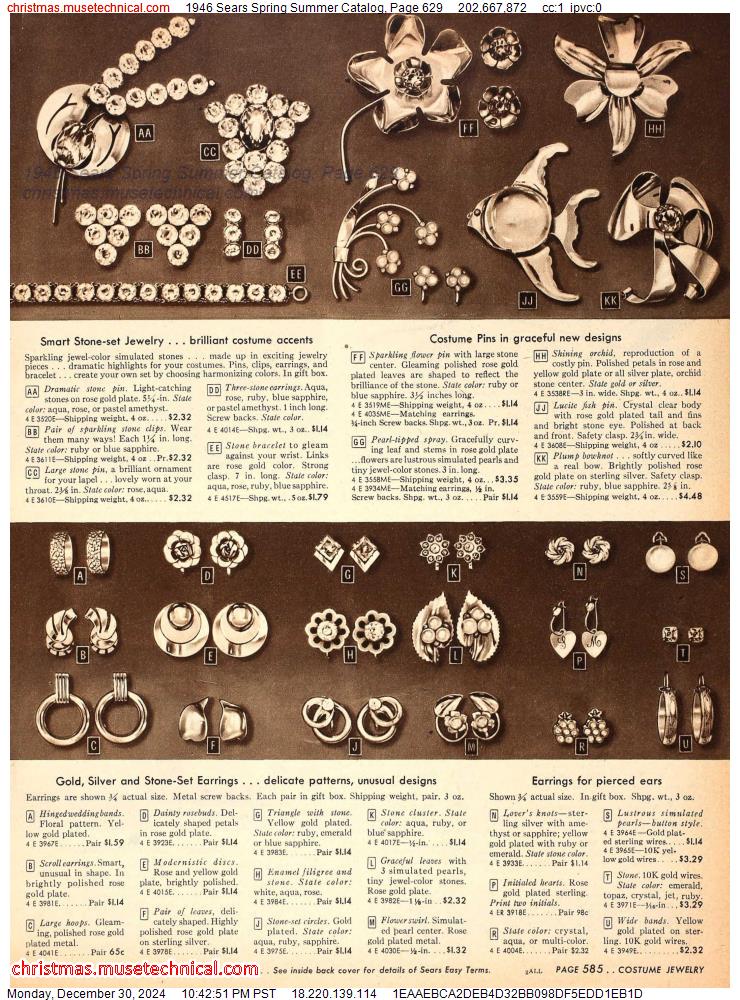 1946 Sears Spring Summer Catalog, Page 629