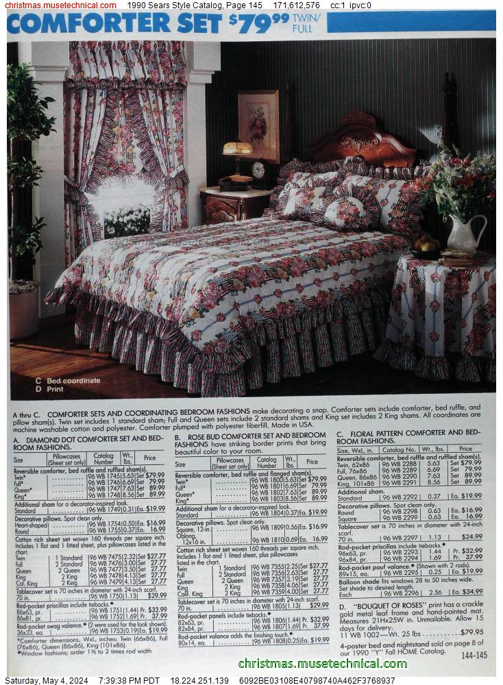 1990 Sears Style Catalog, Page 145
