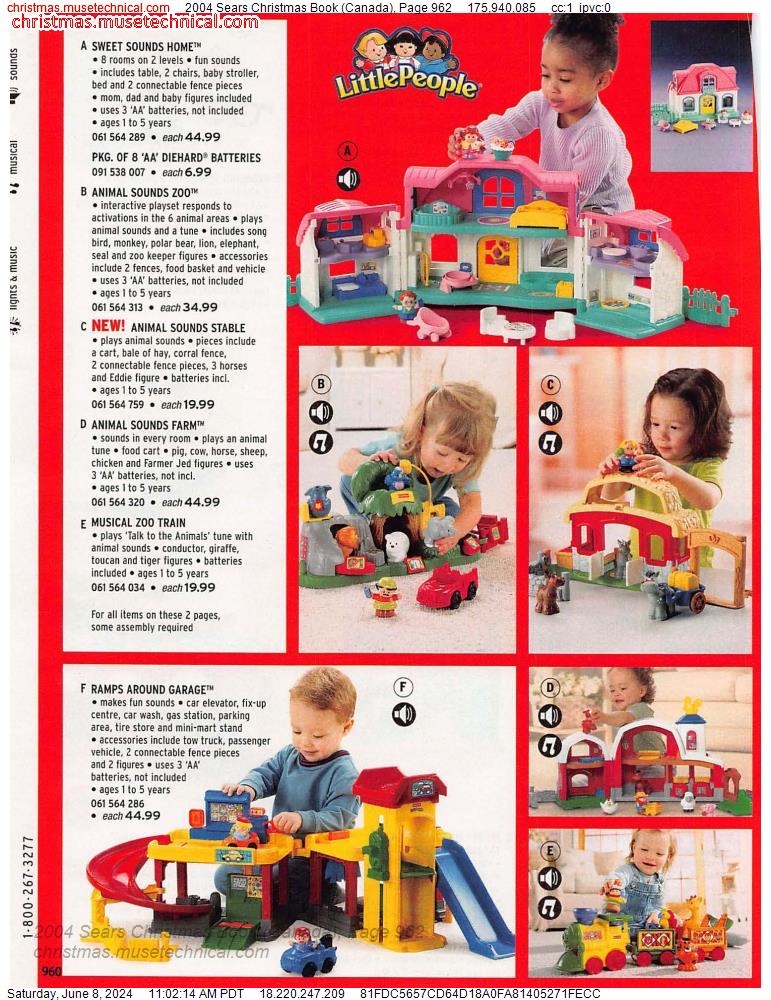 2004 Sears Christmas Book (Canada), Page 962