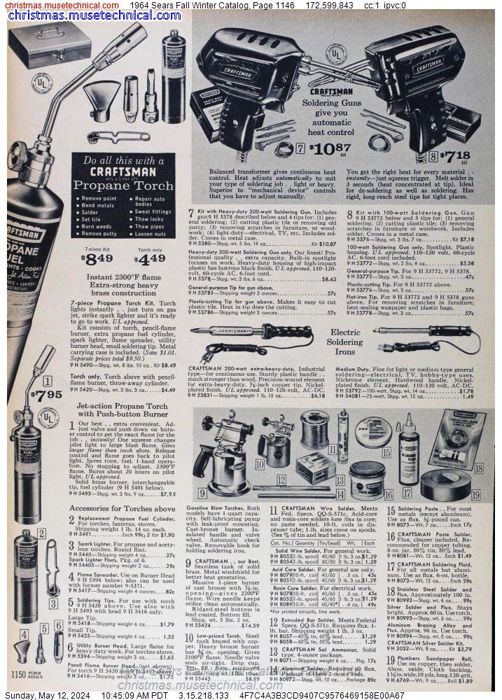 1964 Sears Fall Winter Catalog, Page 1146