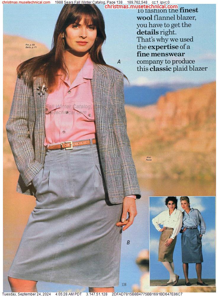 1988 Sears Fall Winter Catalog, Page 138