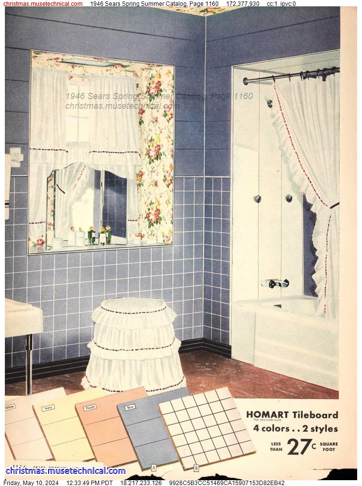 1946 Sears Spring Summer Catalog, Page 1160