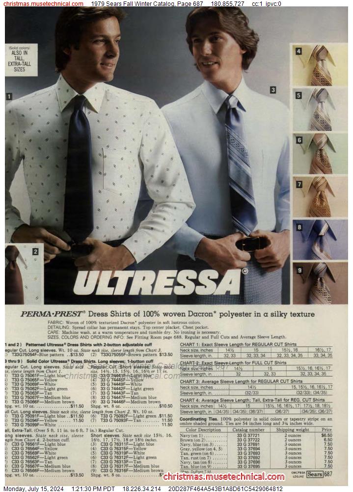 1979 Sears Fall Winter Catalog, Page 687