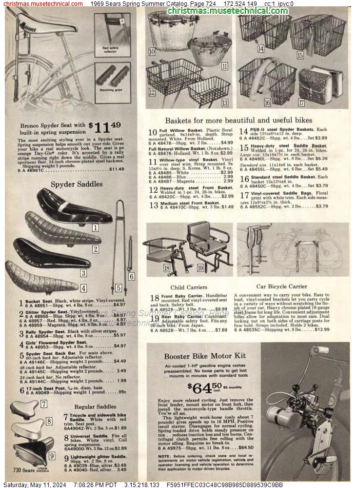 1969 Sears Spring Summer Catalog, Page 724