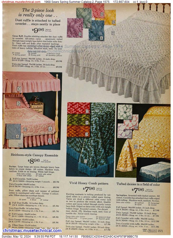 1968 Sears Spring Summer Catalog 2, Page 1575