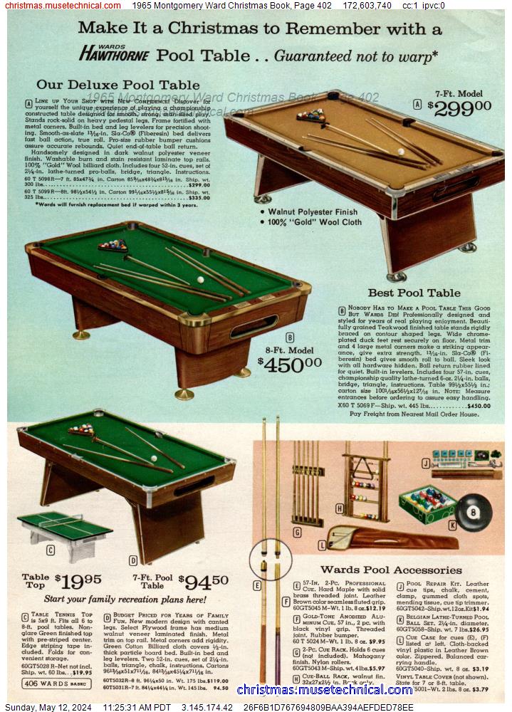 1965 Montgomery Ward Christmas Book, Page 402