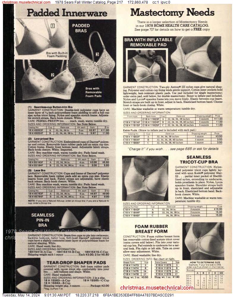 1978 Sears Fall Winter Catalog, Page 217