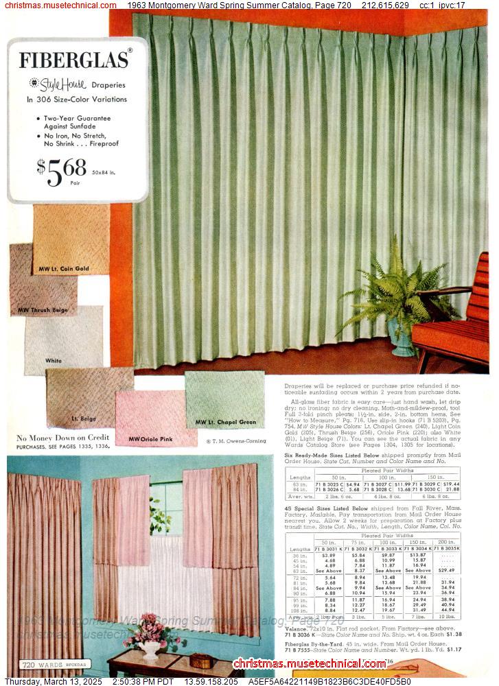 1963 Montgomery Ward Spring Summer Catalog, Page 720