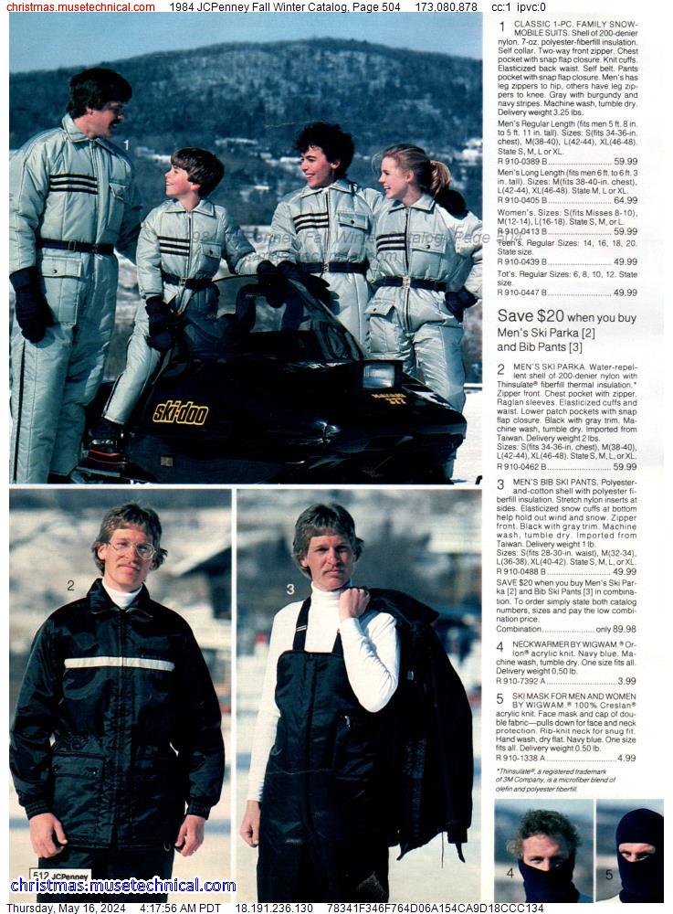 1984 JCPenney Fall Winter Catalog, Page 504