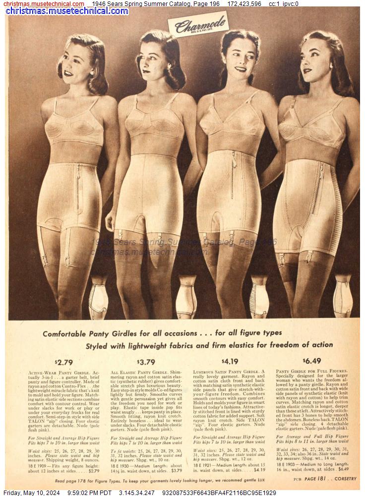 1946 Sears Spring Summer Catalog, Page 196