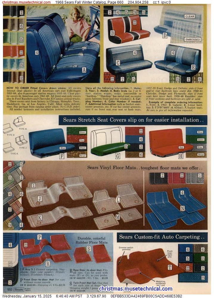 1968 Sears Fall Winter Catalog, Page 660