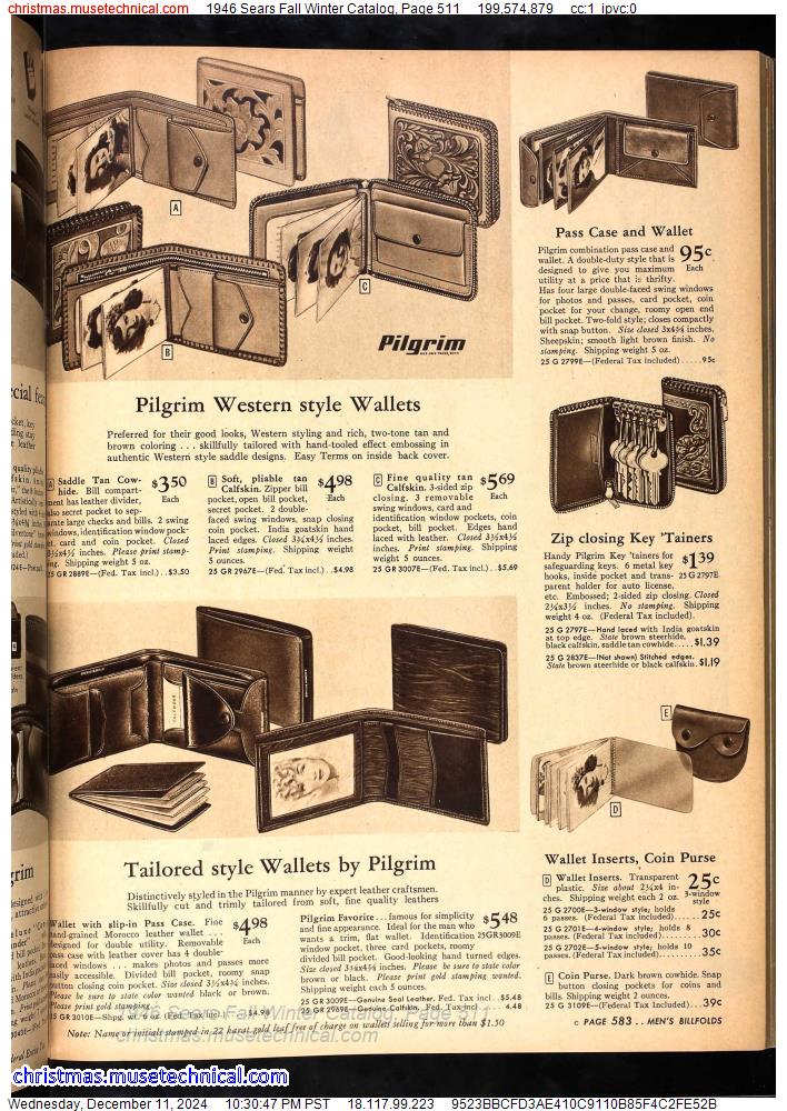 1946 Sears Fall Winter Catalog, Page 511