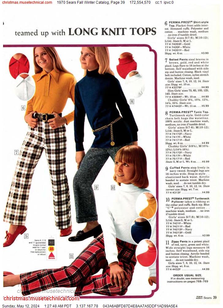 1970 Sears Fall Winter Catalog, Page 39