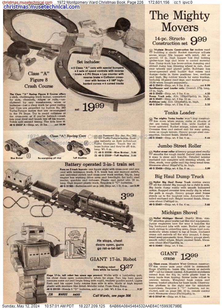 1972 Montgomery Ward Christmas Book, Page 226