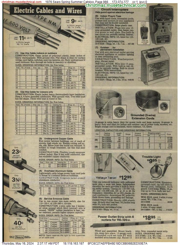 1976 Sears Spring Summer Catalog, Page 966