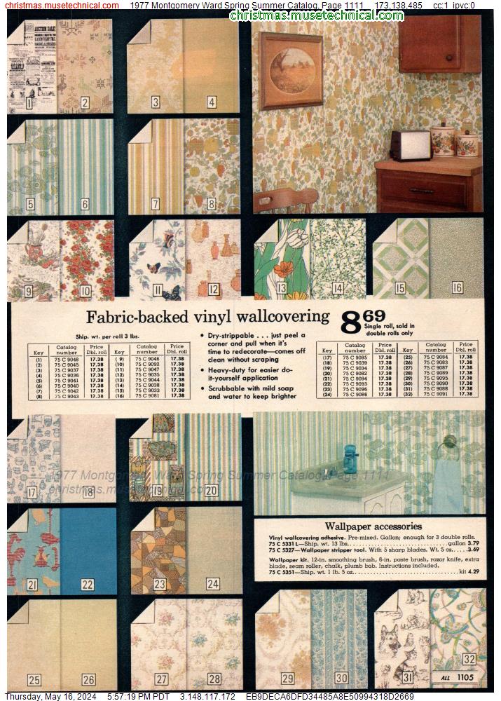 1977 Montgomery Ward Spring Summer Catalog, Page 1111