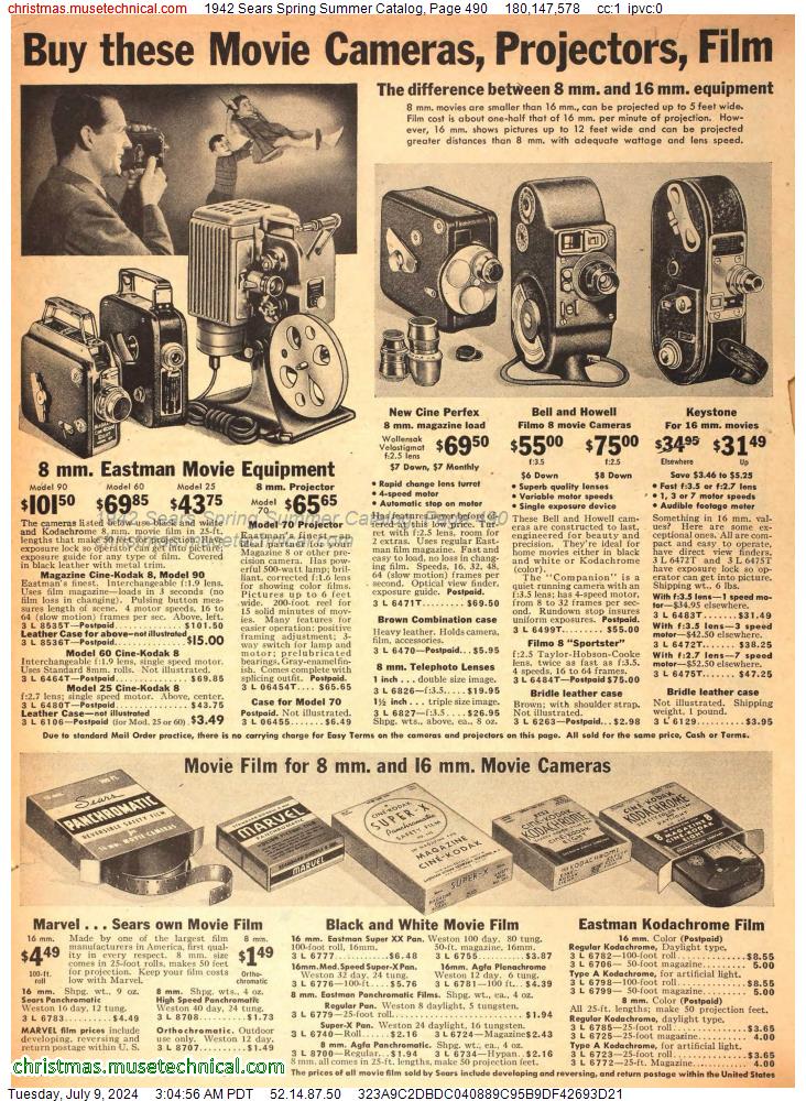 1942 Sears Spring Summer Catalog, Page 490