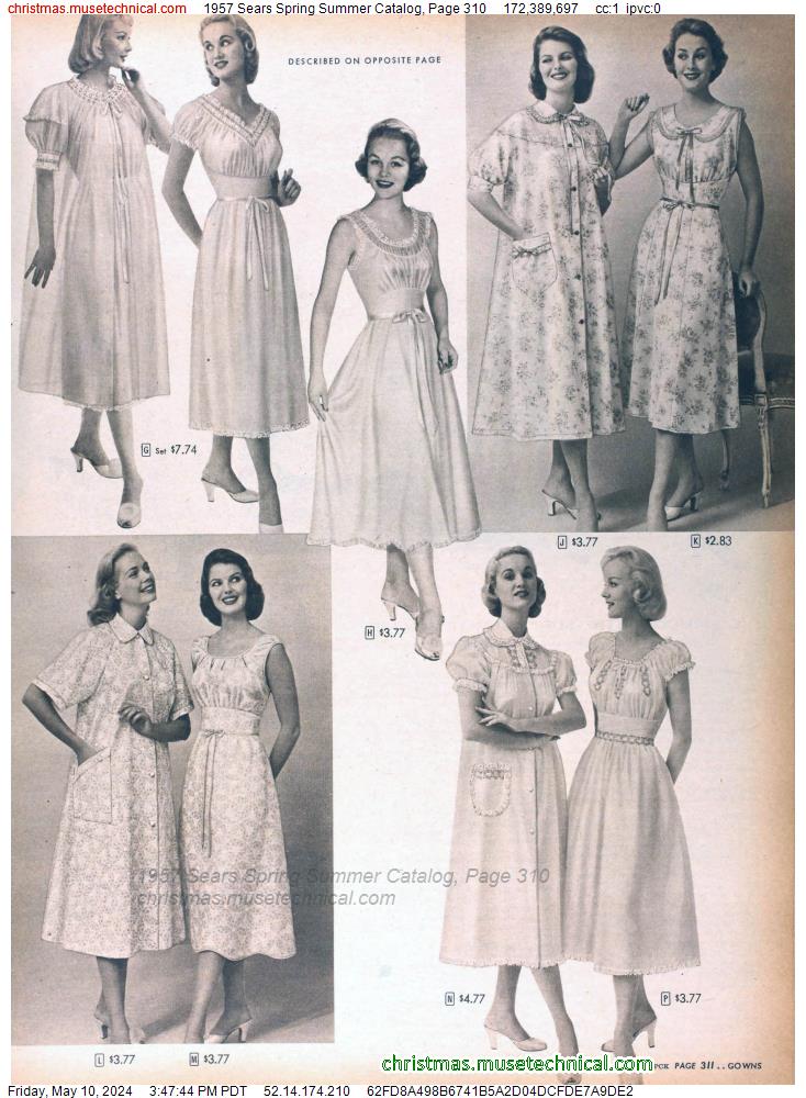 1957 Sears Spring Summer Catalog, Page 310