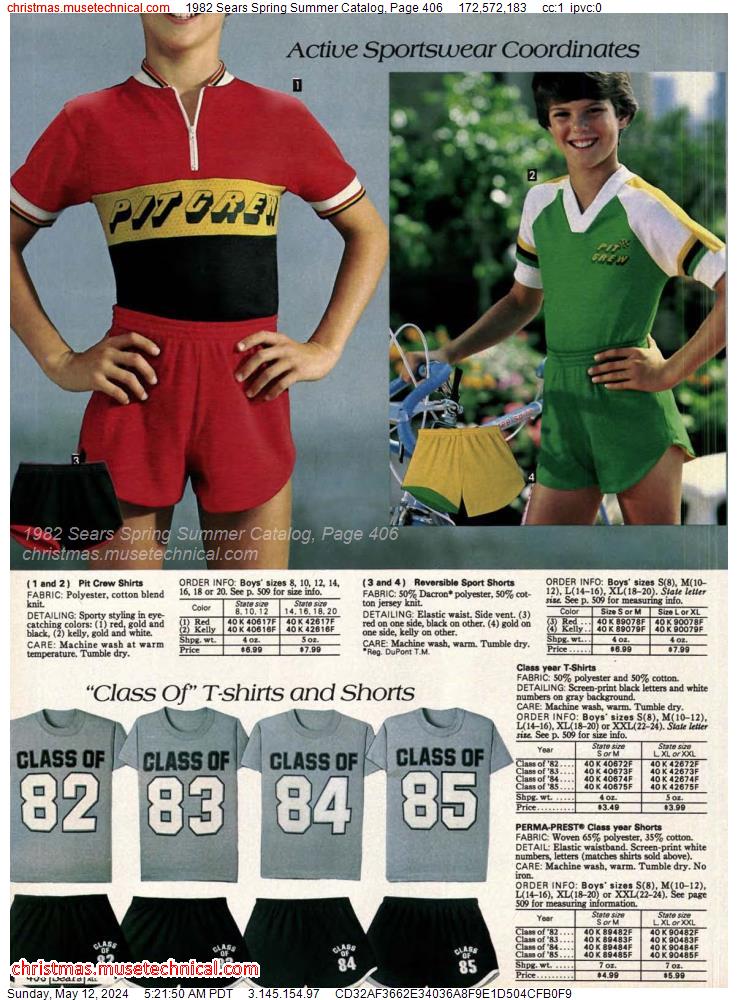 1982 Sears Spring Summer Catalog, Page 406