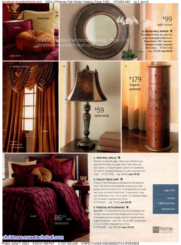 2004 JCPenney Fall Winter Catalog, Page 1163
