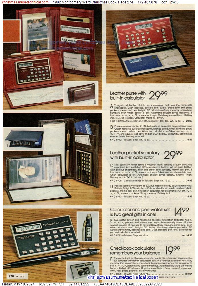 1982 Montgomery Ward Christmas Book, Page 274