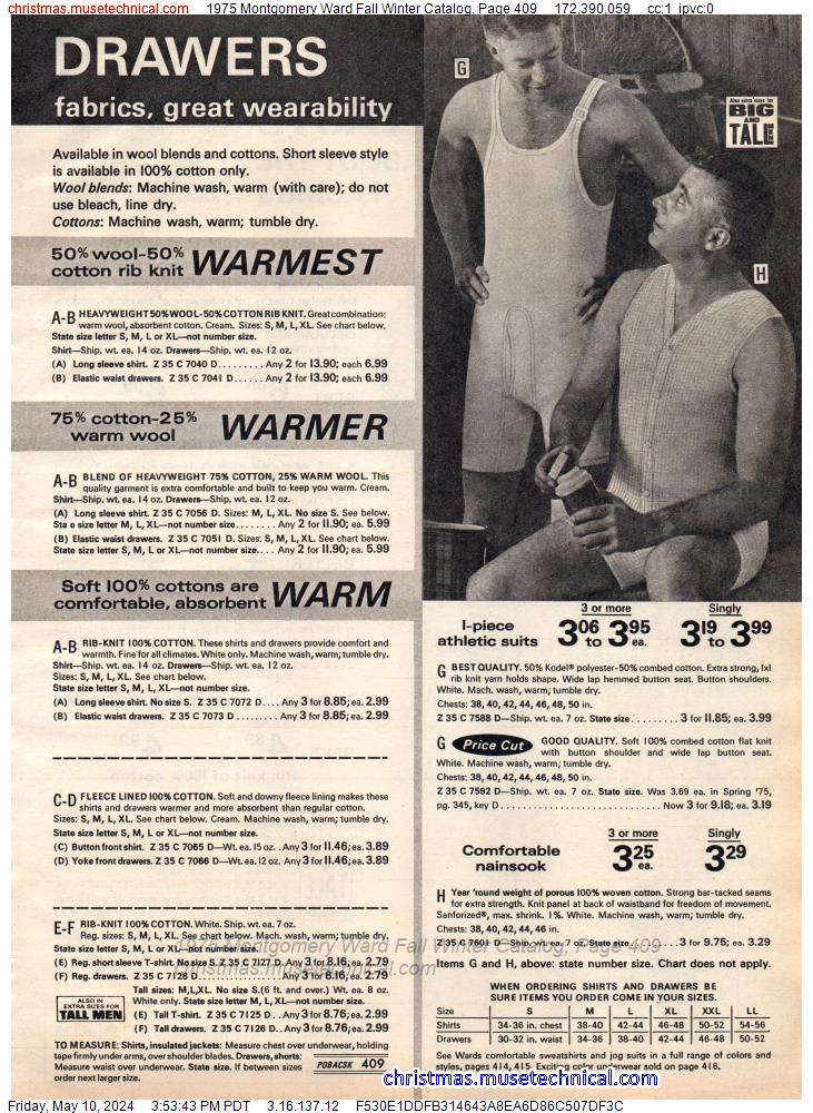 1975 Montgomery Ward Fall Winter Catalog, Page 409