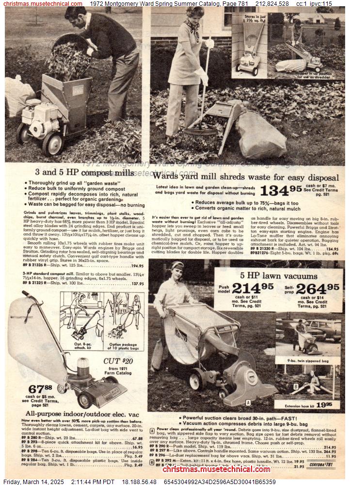 1972 Montgomery Ward Spring Summer Catalog, Page 781