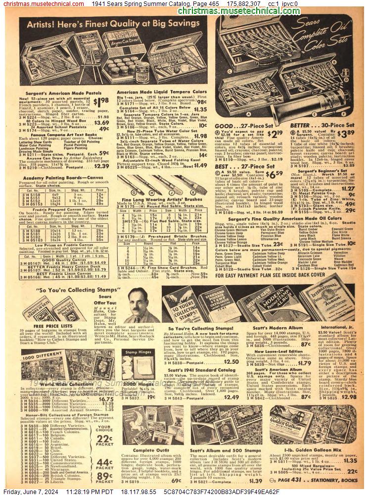1941 Sears Spring Summer Catalog, Page 465