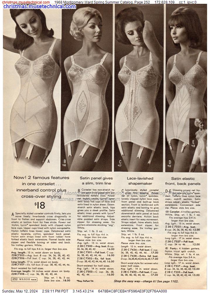 1968 Montgomery Ward Spring Summer Catalog, Page 252