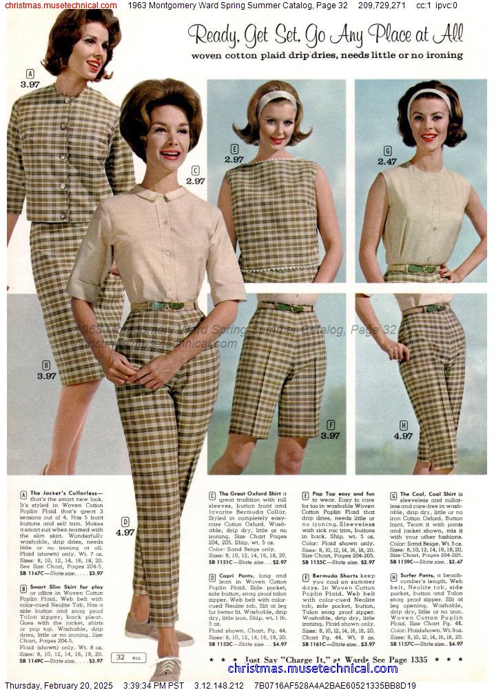 1963 Montgomery Ward Spring Summer Catalog, Page 32