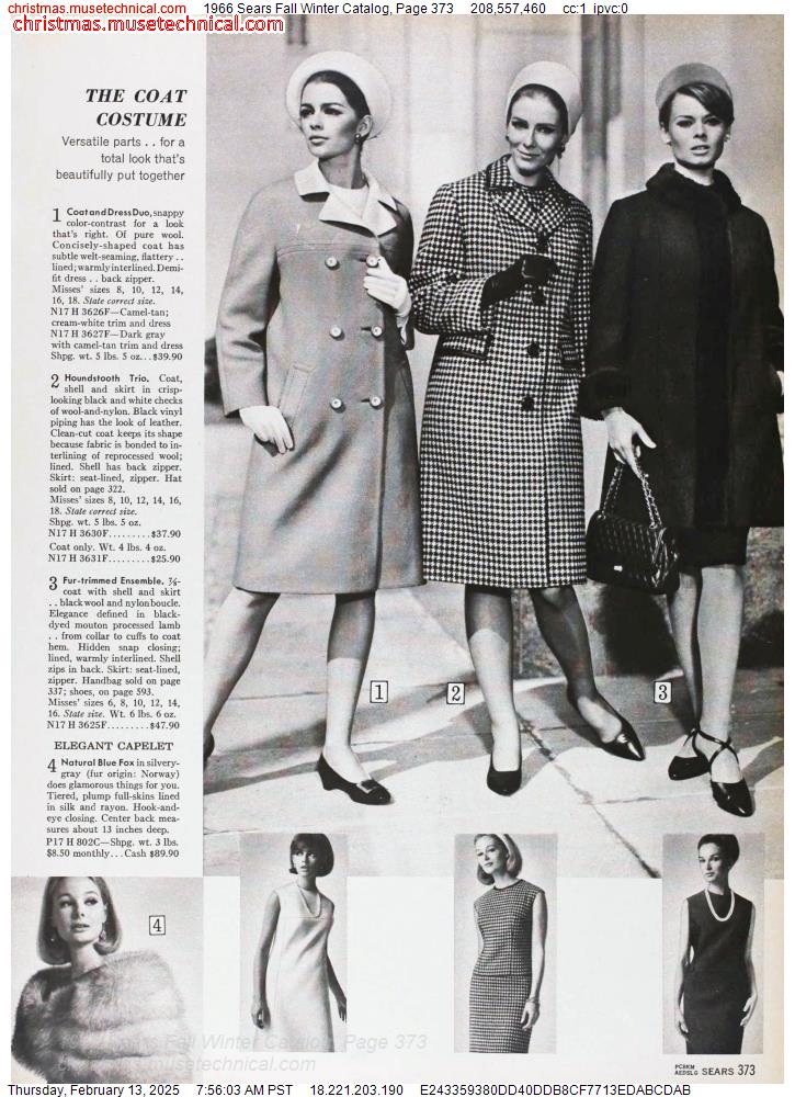 1966 Sears Fall Winter Catalog, Page 373