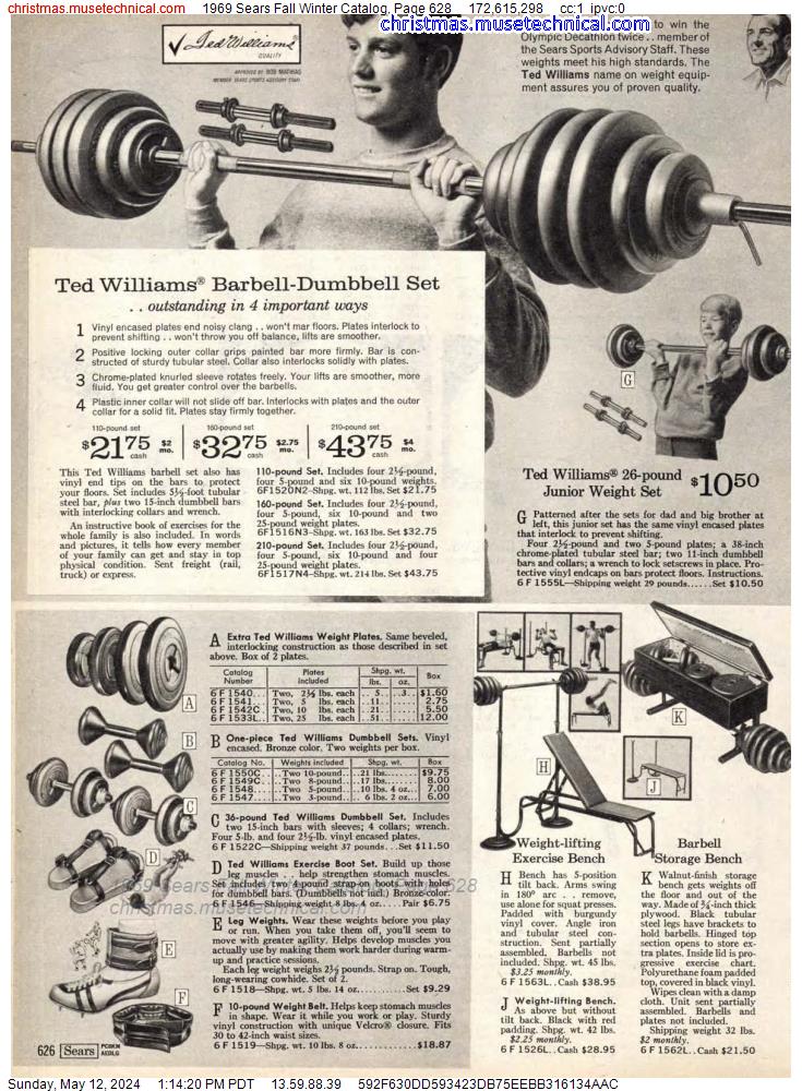 1969 Sears Fall Winter Catalog, Page 628