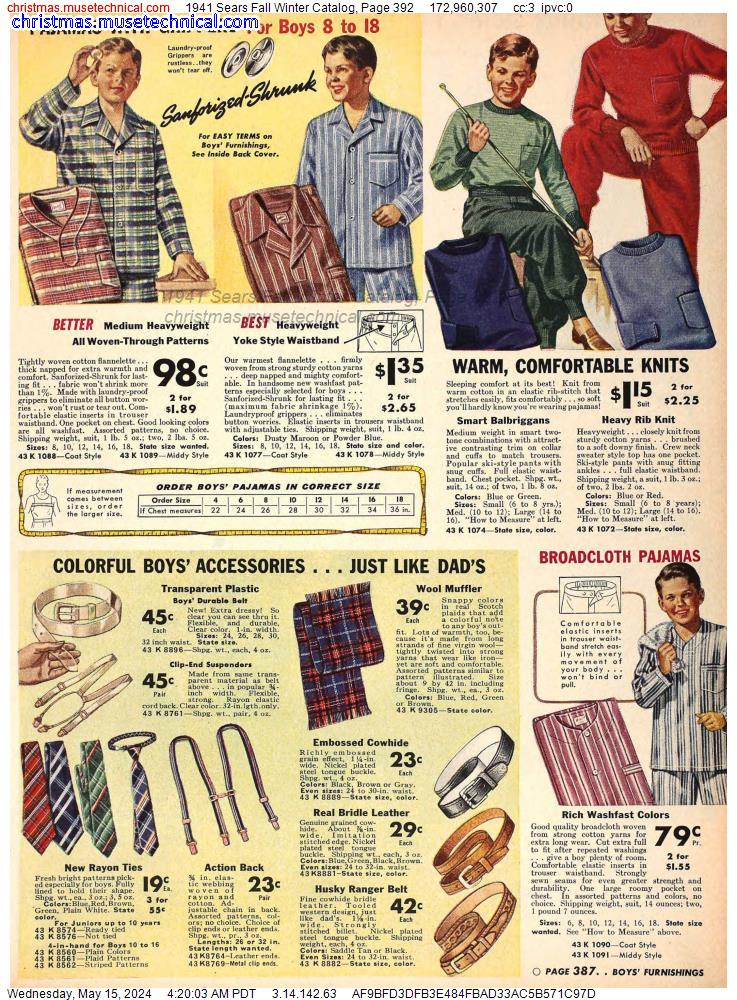 1941 Sears Fall Winter Catalog, Page 392