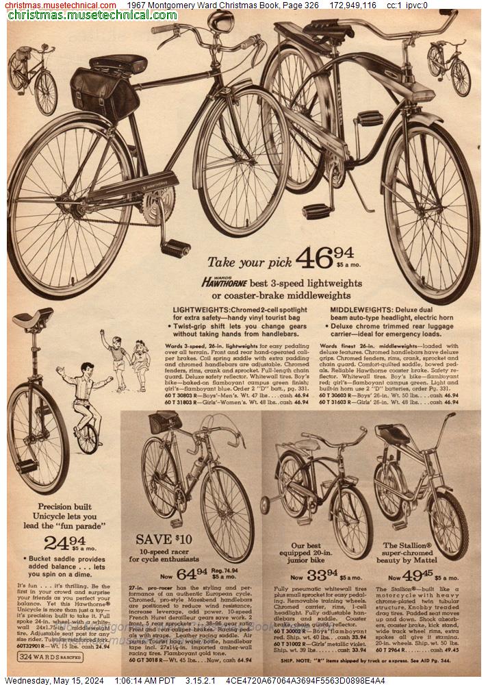 1967 Montgomery Ward Christmas Book, Page 326